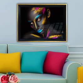 Wallity Cuadro decorativo enmarcado Multicolor 35 x 45 cm